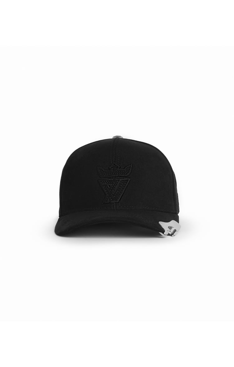 Black Suede Cap with Bottle Opener