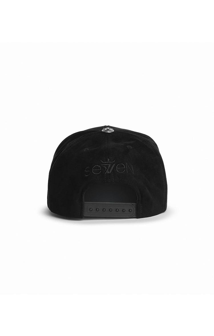 Black Suede Cap with Bottle Opener